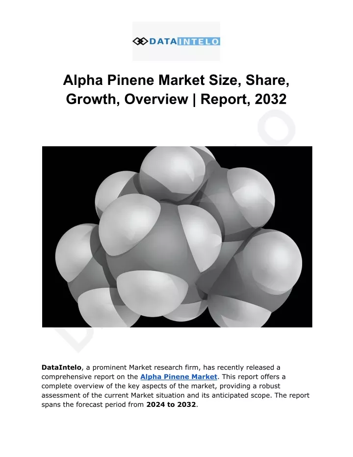 alpha pinene market size share growth overview