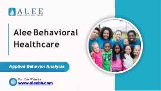 Applied Behavior Analysis (ABA) at Alee Behavioral Healthcare