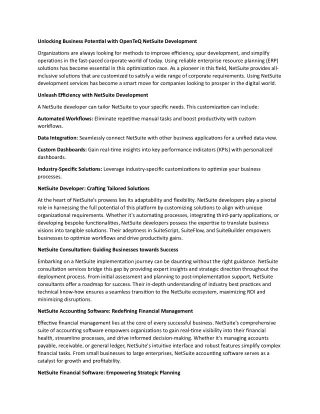 unlocking business potential with openteq