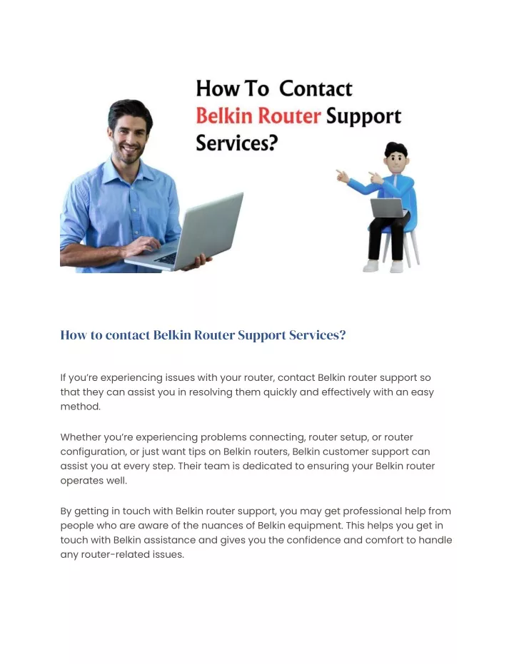 how to contact belkin router support services
