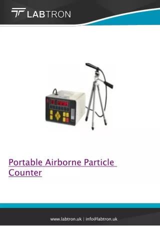 portable airborne particle counter