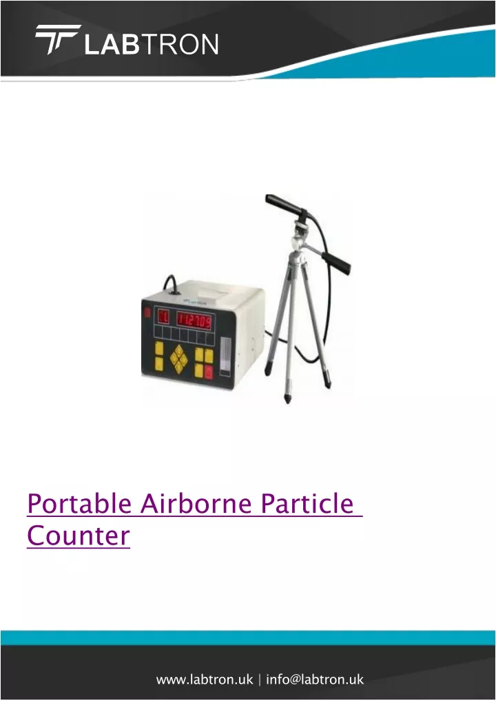 portable airborne particle counter