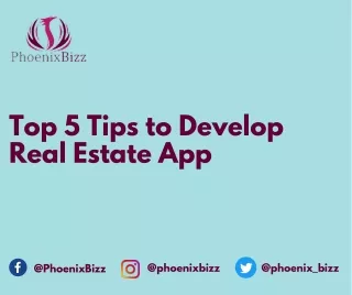 Top 5 Tips to Develop Real Estate App