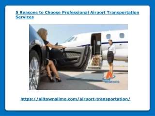 5 Reasons to Choose Professional Airport Transportation Services