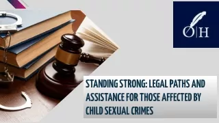 Support and Legal Aid for Child Sexual Abuse Victims