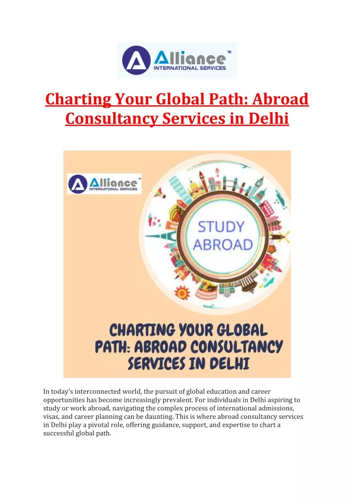 charting your global path abroad consultancy