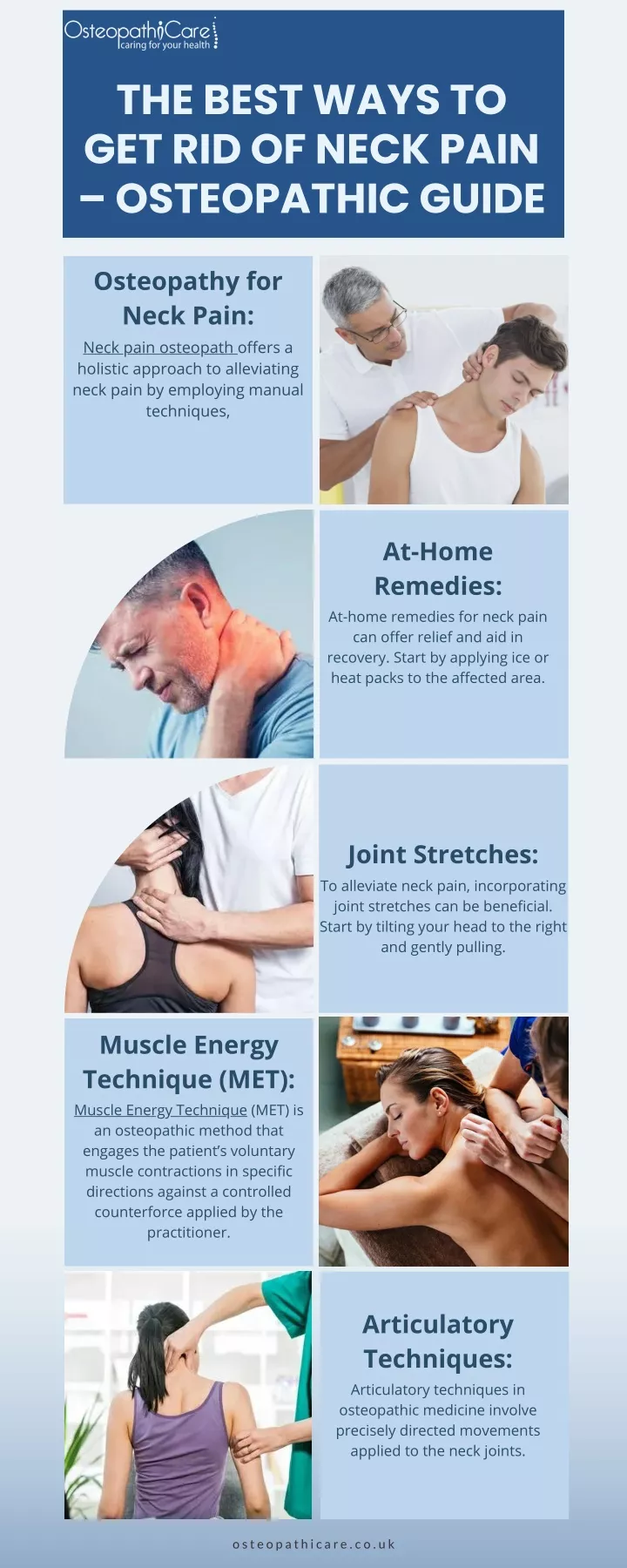 the best ways to get rid of neck pain osteopathic