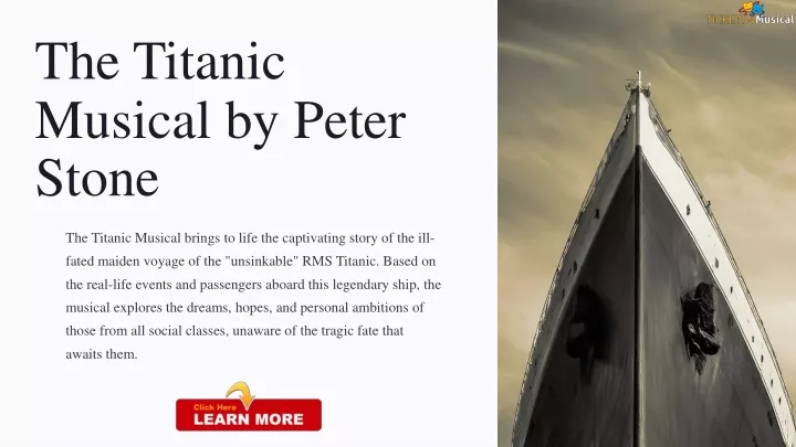 the titanic musical by peter stone