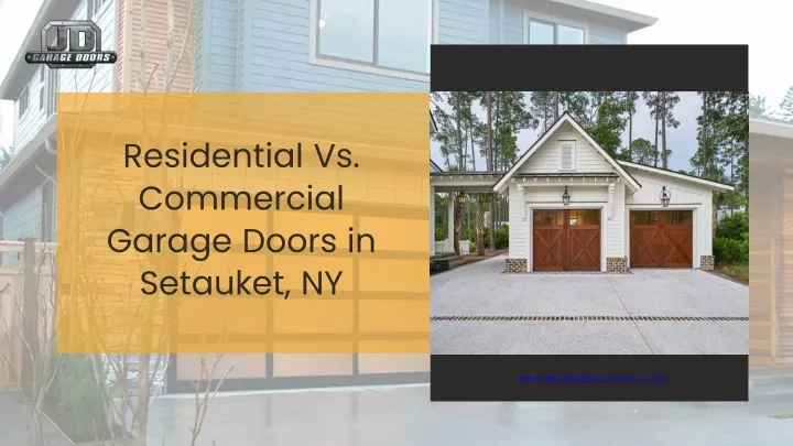 residential vs commercial garage doors