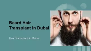 Beard Hair Transplant in Dubai