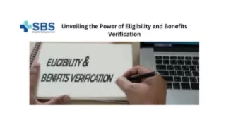 Unveiling the Power of Eligibility and Benefits Verification