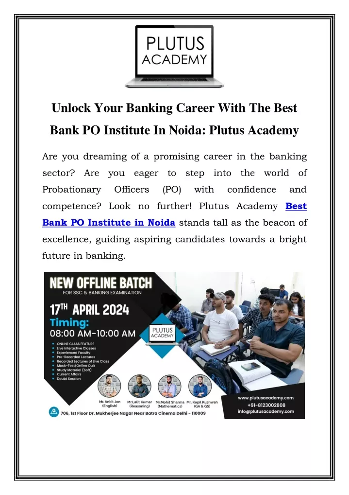 unlock your banking career with the best