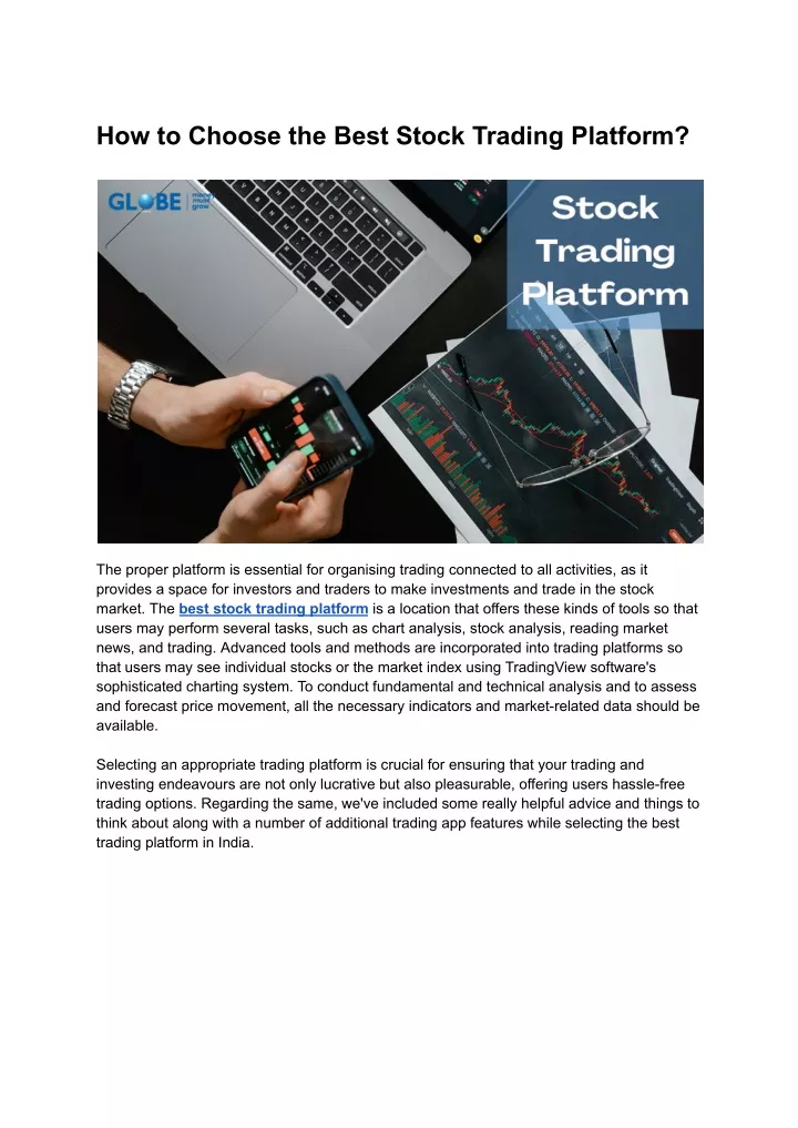 how to choose the best stock trading platform