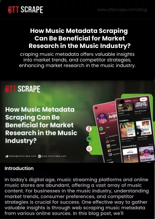 How Music Metadata Scraping Can Be Beneficial for Market Research in the Music Industry