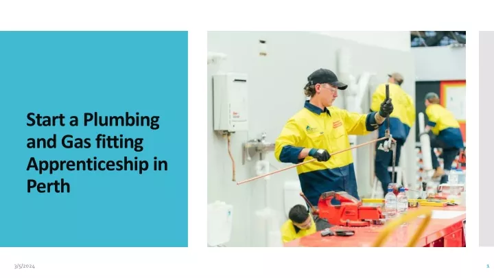 start a plumbing and gas fitting apprenticeship