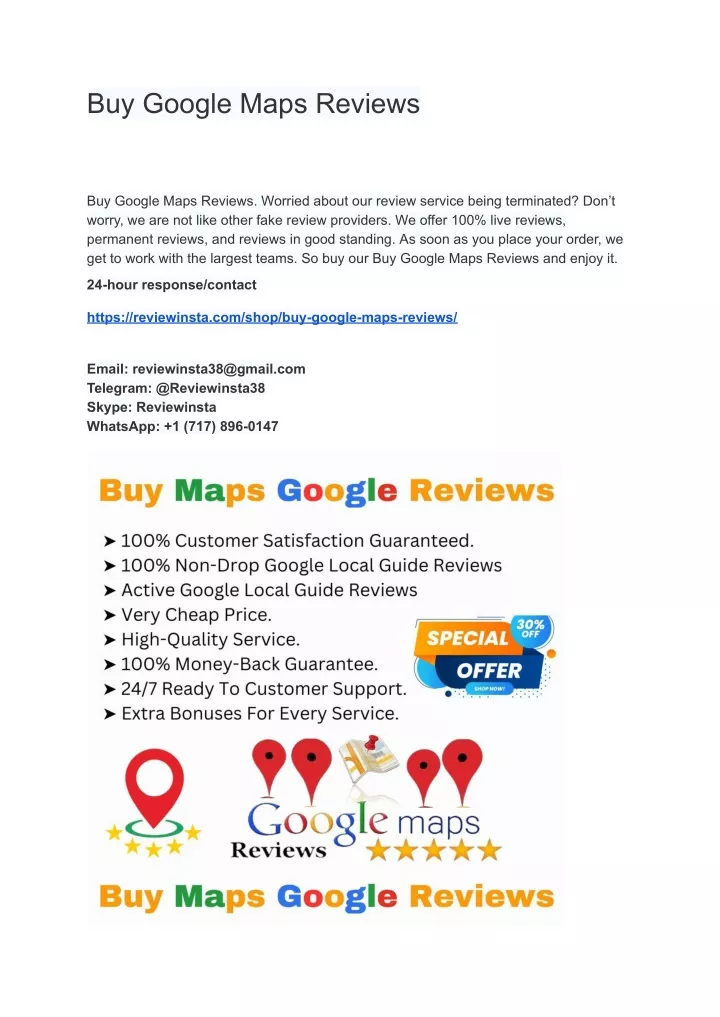 buy google maps reviews