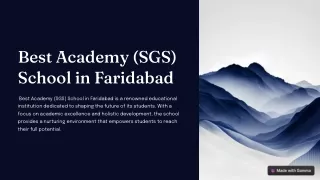 Best-Academy-SGS-School-in-Faridabad