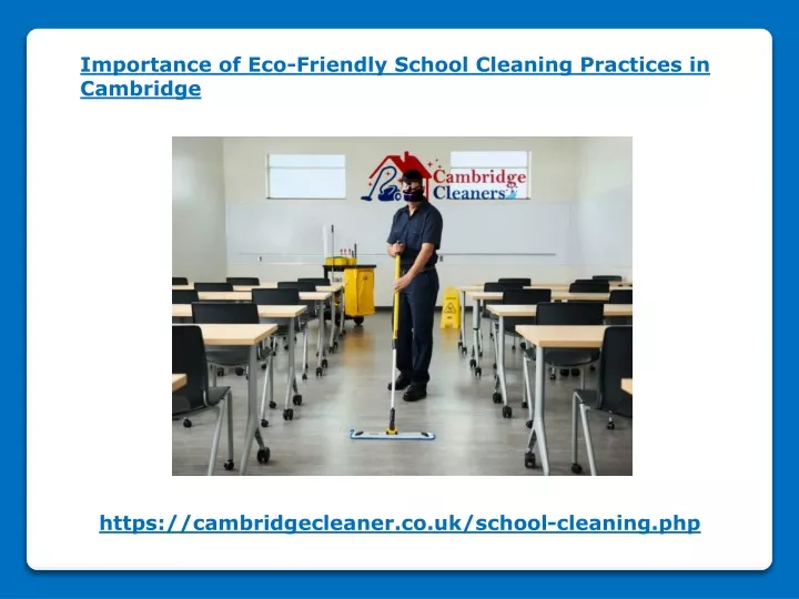 importance of eco friendly school cleaning