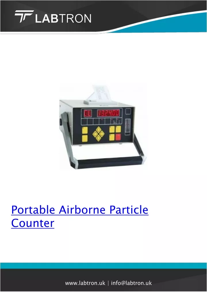 portable airborne particle counter