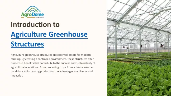 introduction to agriculture greenhouse structures