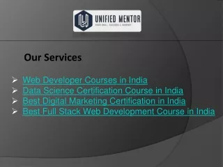 Best Full Stack Web Development Course in India