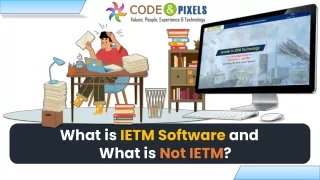 What is IETM Software and What is Not IETM