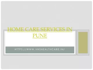 Home Care services in Pune