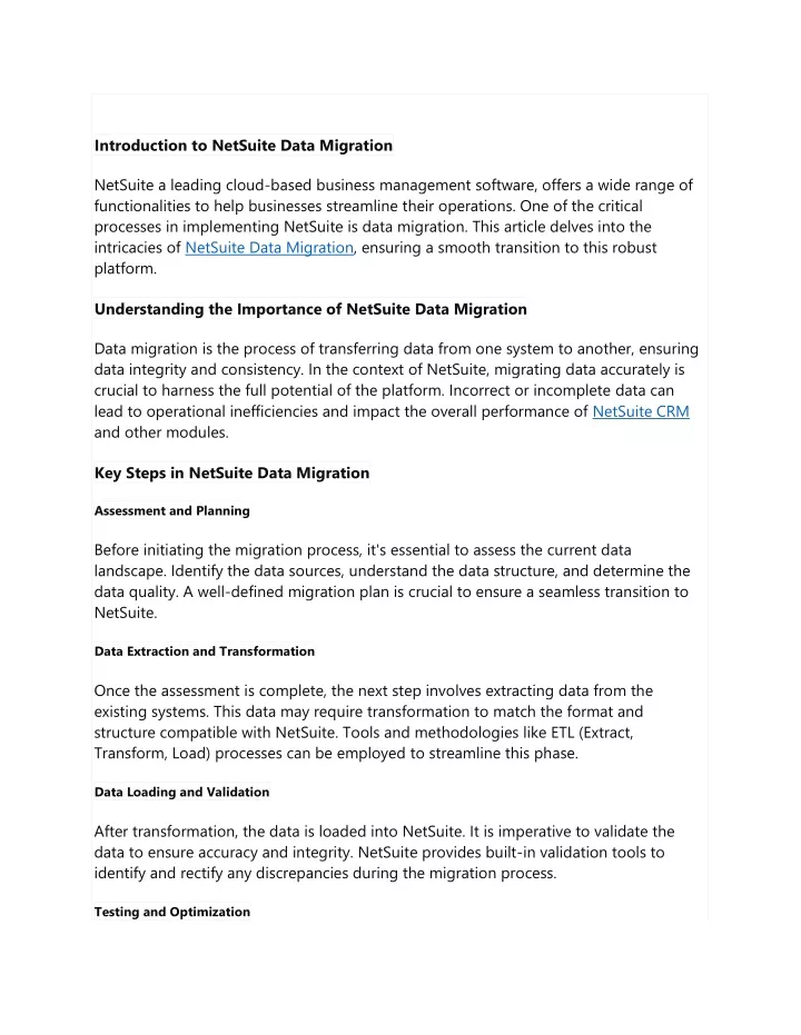 introduction to netsuite data migration