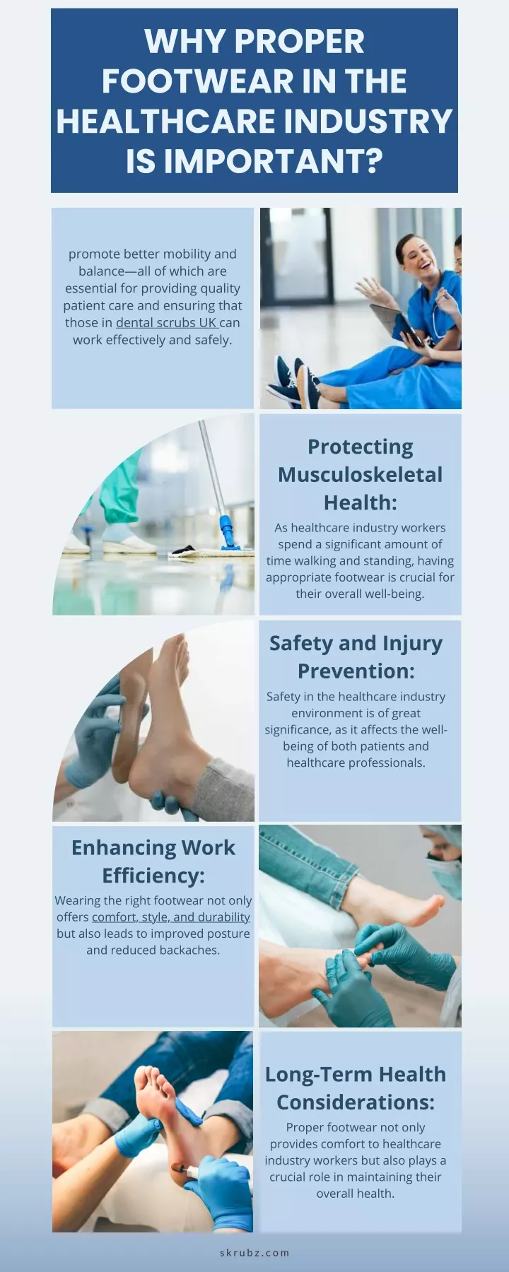 why proper footwear in the healthcare industry