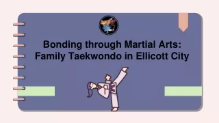 Bonding through Martial Arts Family Taekwondo in Ellicott City