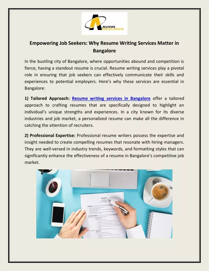 empowering job seekers why resume writing