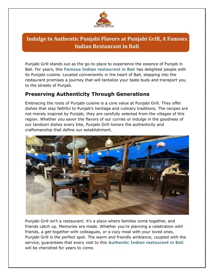 indulge in authentic punjabi flavors at punjabi