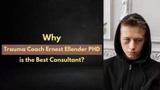 Why Trauma Coach Ernest Ellender PHD is the Best Consultant?