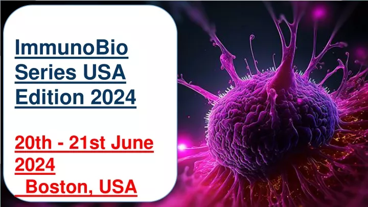 immunobio series usa edition 2024