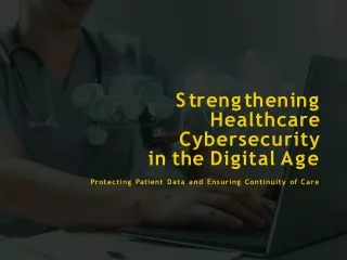 s t r e n g t h e n i n g healthcare