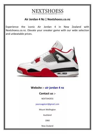 Air Jordan 4 Nz   Nextshoess.co.nz