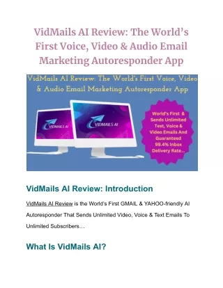 VidMails AI Review: The World’s First Voice, Video & Audio Email Marketing Autor