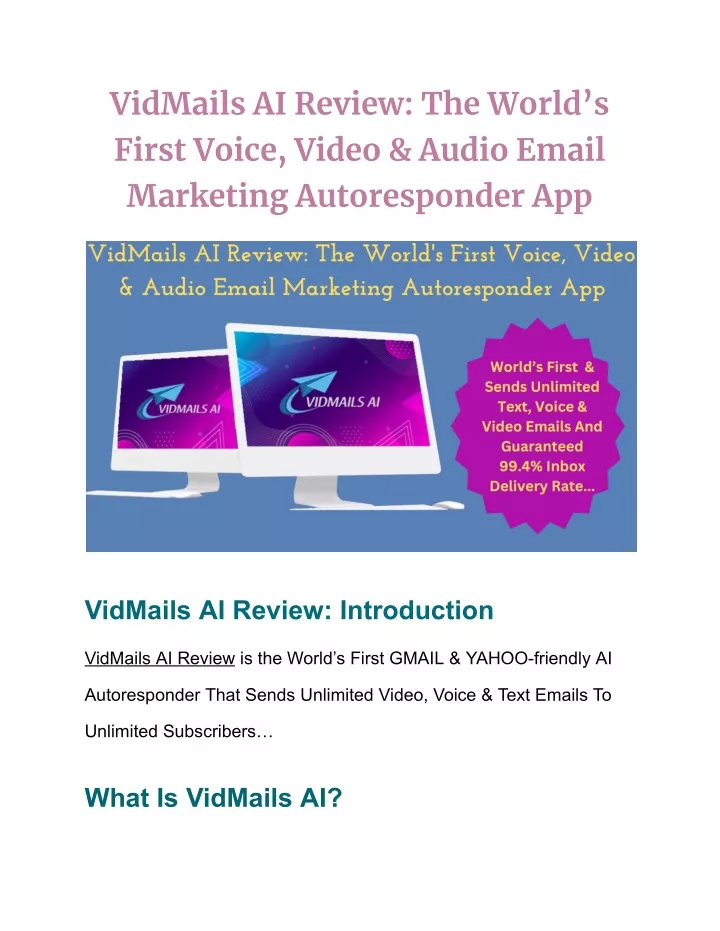 vidmails ai review the world s first voice video