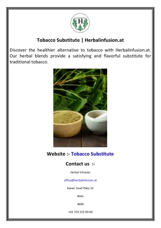 Tobacco Substitute   Herbalinfusion.at