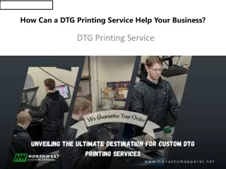 How Can a DTG Printing Service Help Your Business