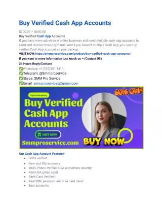 5 Best Site To Buy Verified CashApp Accounts