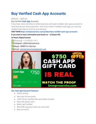 Best Places To Buy Verified CashApp Account Personal