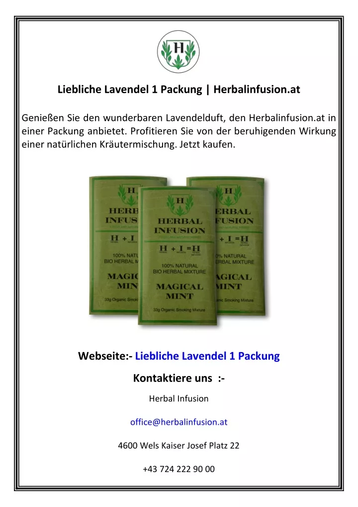 liebliche lavendel 1 packung herbalinfusion at