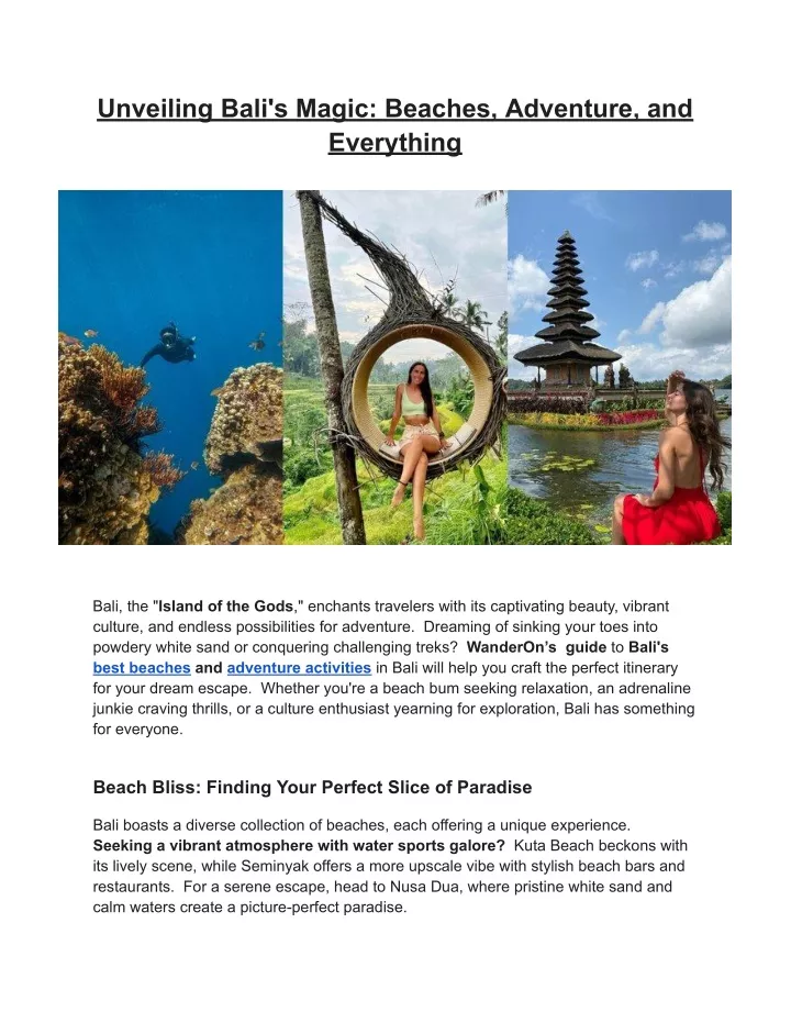 unveiling bali s magic beaches adventure