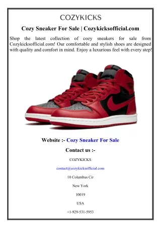 Cozy Sneaker For Sale  Cozykicksofficial.com