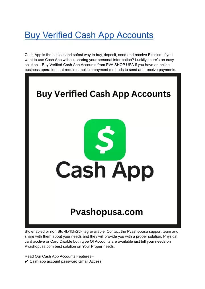 buy verified cash app accounts