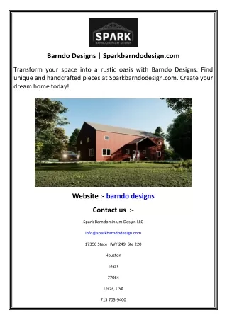 Barndo Designs   Sparkbarndodesign.com