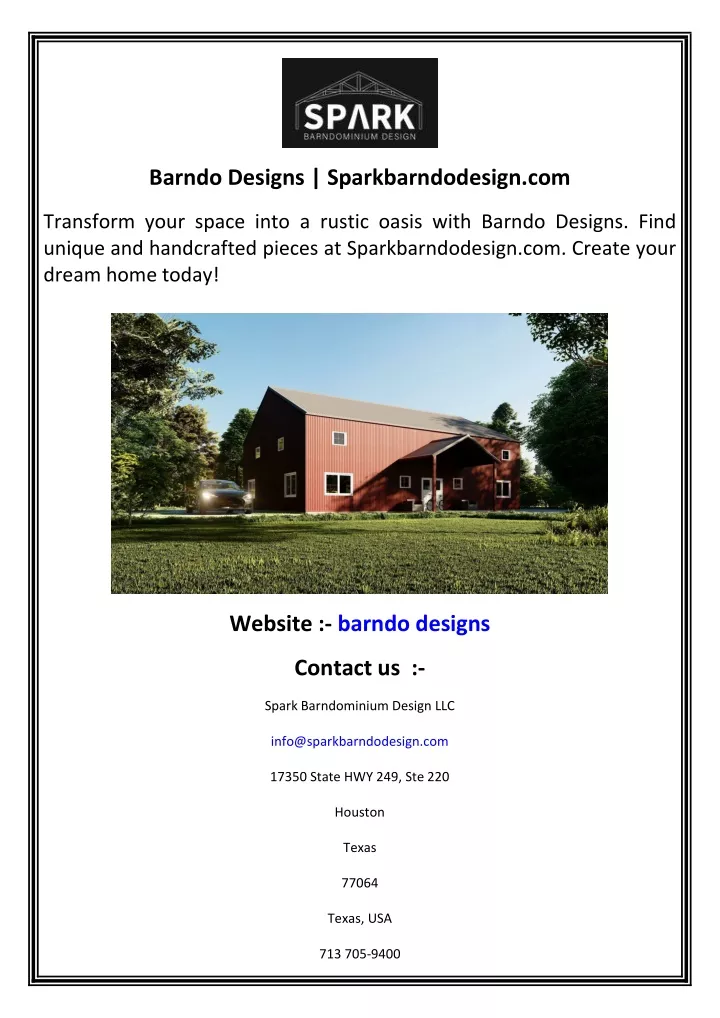 barndo designs sparkbarndodesign com