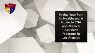 Paving Your Path to Healthcare: A Guide to CNA and Medical Assistant Programs