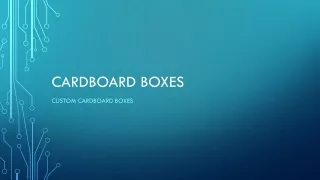 cardboard boxes